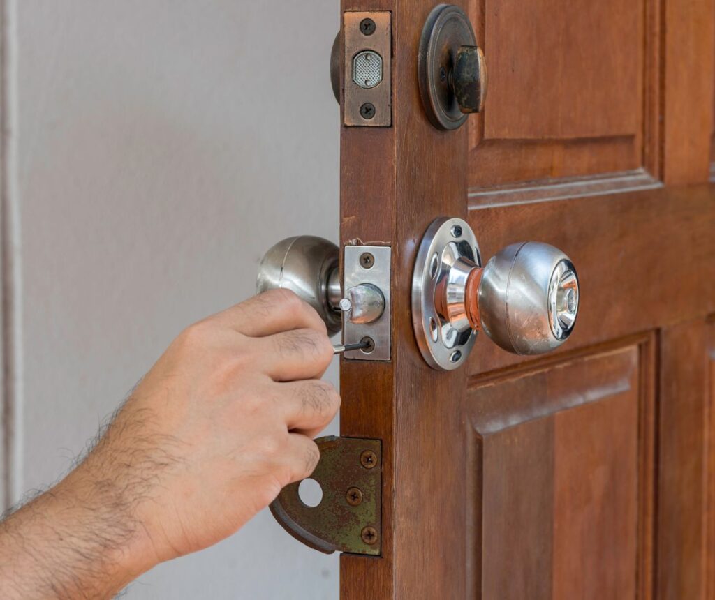 door lock setup